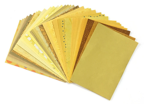 A6 unicolour pack: Assorted handmade paper | Rickshaw Recycle