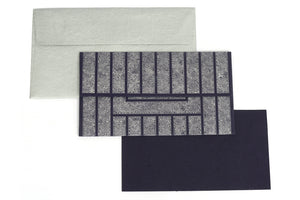 Art Deco (Dots) Gift Envelope with Card, Set of 6, 7x4 each