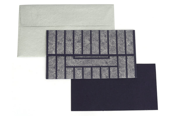 Art Deco (Dots) Gift Envelope with Card, Set of 6, 7x4 each