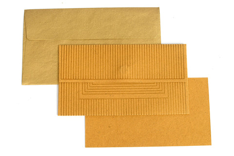 Art Deco Stripes Handmade Paper Money Gift Envelope with Card Online